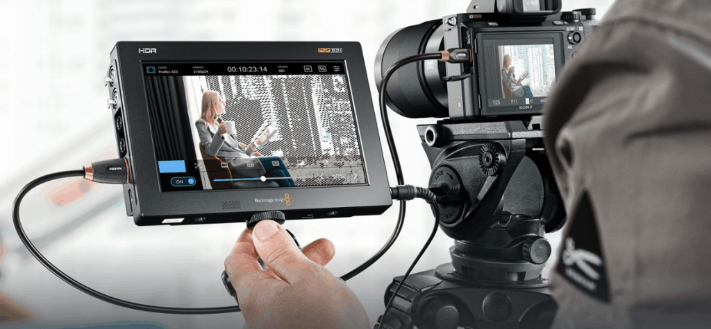 Pantalla táctil Blackmagic Video Assist 5” 12G HDR 